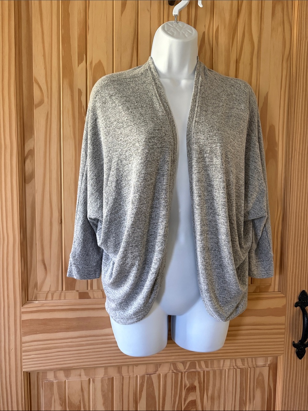 GAP Light Heather Gray Open Cardigan size Small